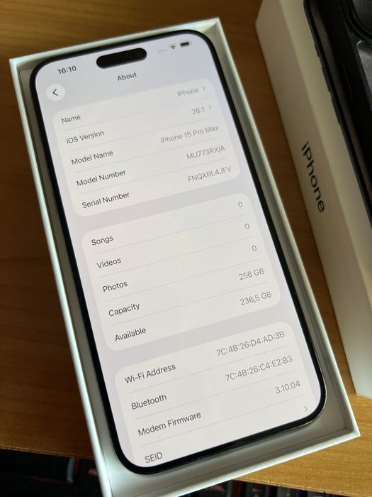 Iphone 15 pro max 256 GB