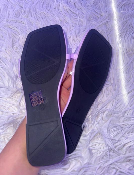 Papuci eleganți mov