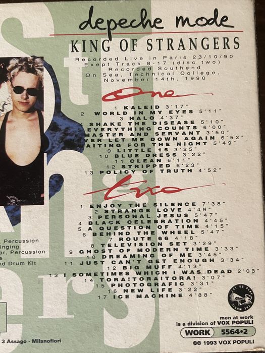 Depeche Mode live CD from Violation tour