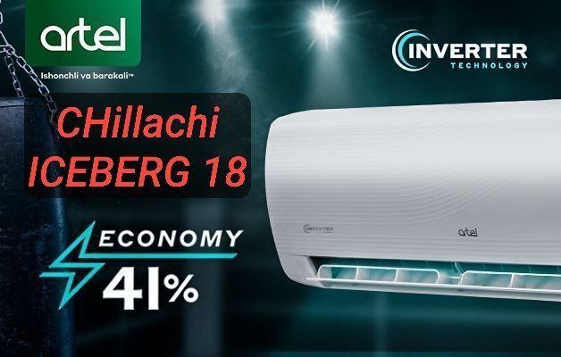 ARTEL ICEBERG Chillachi 18 Invertor motor konditsioner 
3 yil garantiy