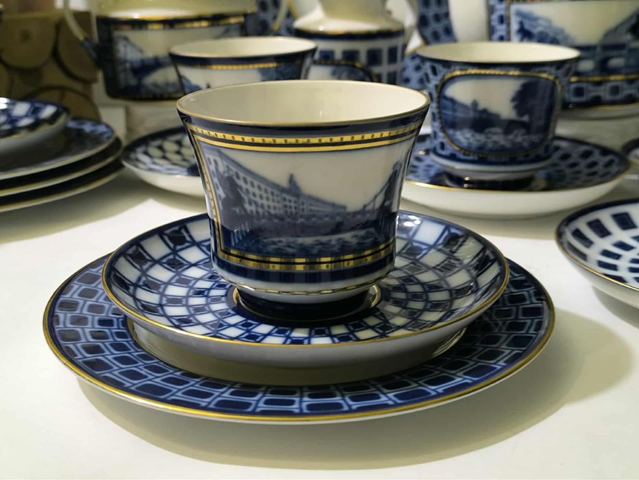 Руски порцелан сервиз за чай ИФЗ