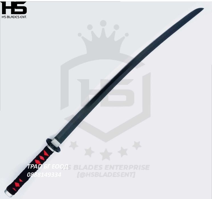 Стоманена Катана Tanjiro Kamado Demon Slayer Swords Katana 74 см