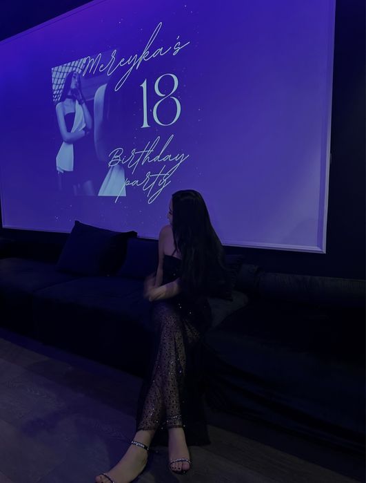 Платье черный сетка