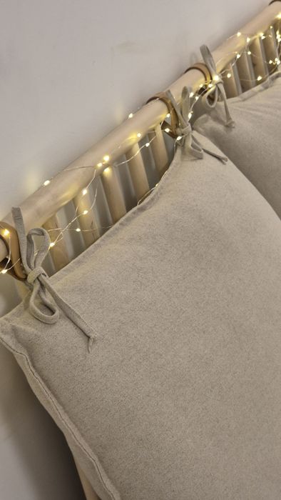 Vand pat cu saltea topper si noptiere