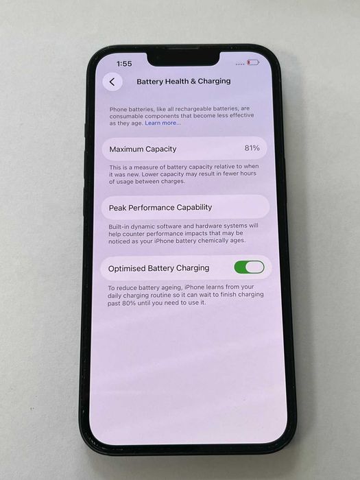 *** Перфектен *** iPhone 13 128gb 81% Bh