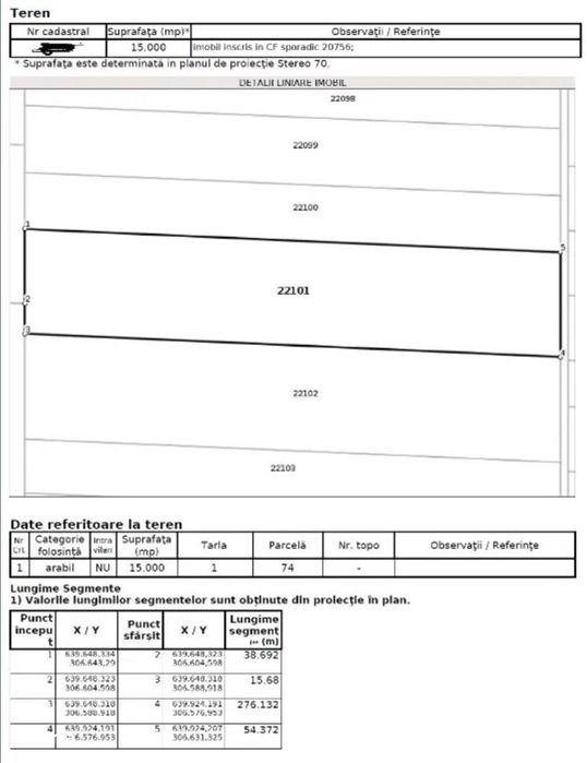 Teren agricol 1.5 Ha cu CF,terenul nu este arendat,Chiselet,Calarasi