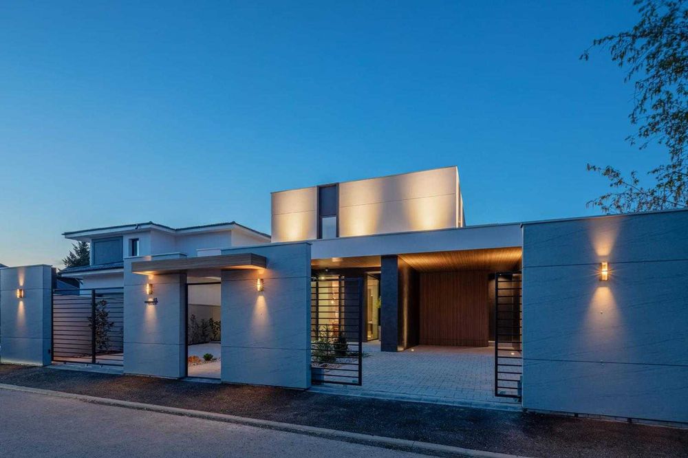 Plăci HPL Compact exterior UV+, travertin, lemn nuc, stejar, GENTAS