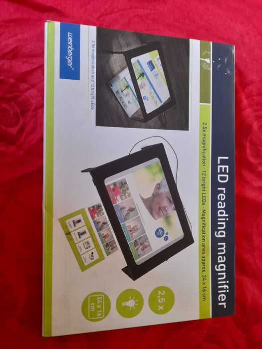 Lupa lectura cu leduri in trei trepte