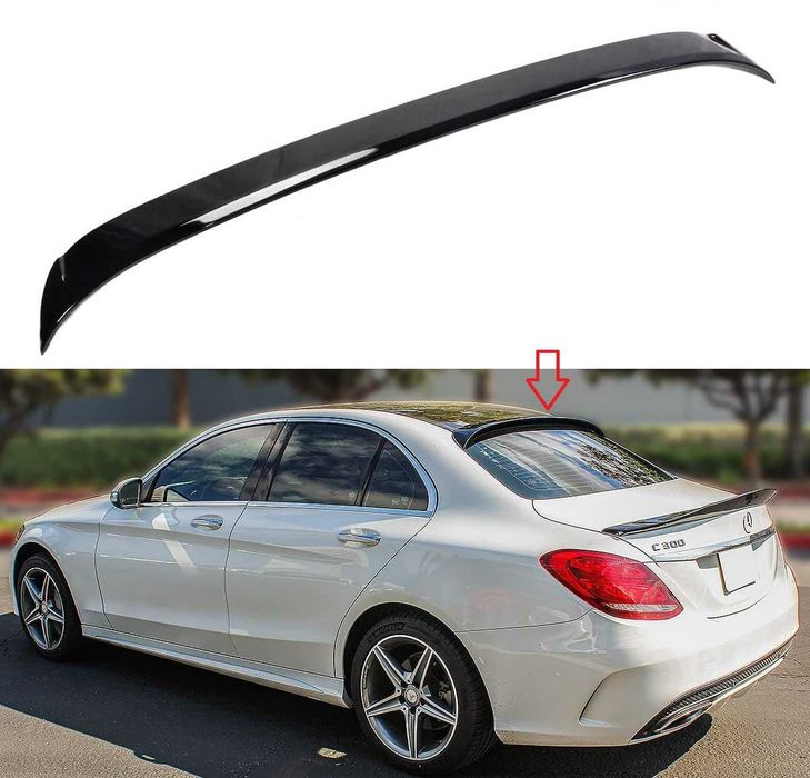 Спойлер за задно стъкло черен гланц за Mercedes C Class W205 15+ седан