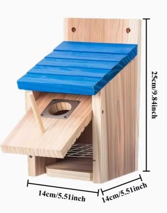 Къщичка за птички от масив