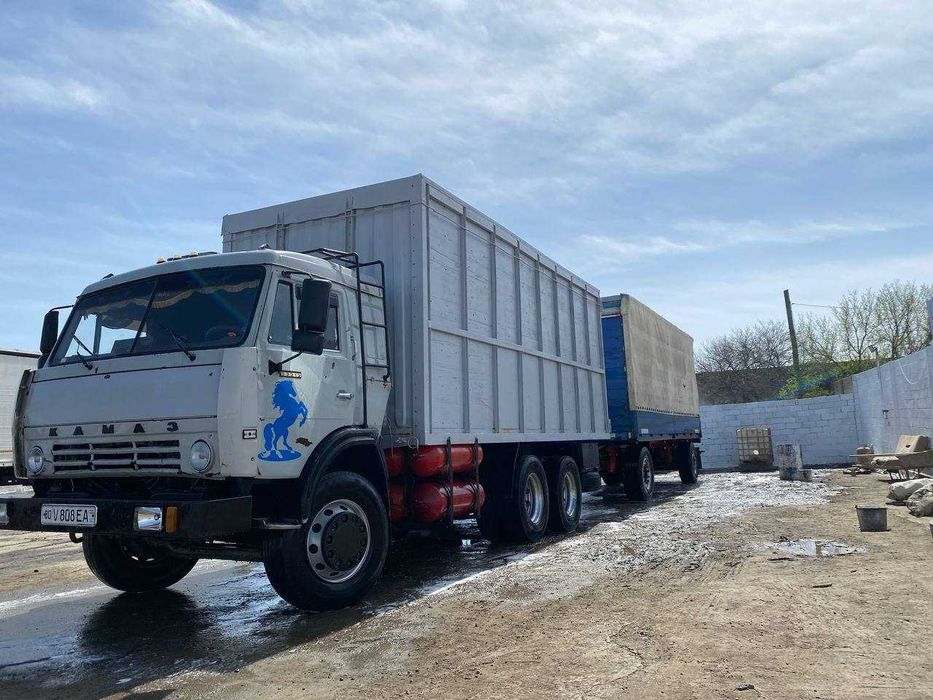 KAMAZ IDEAL holatda TIRKAMA bilan sotiladi ishga tayyor (alogida ham)
