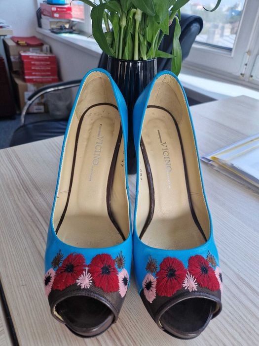 Pantofi dama piele hand made