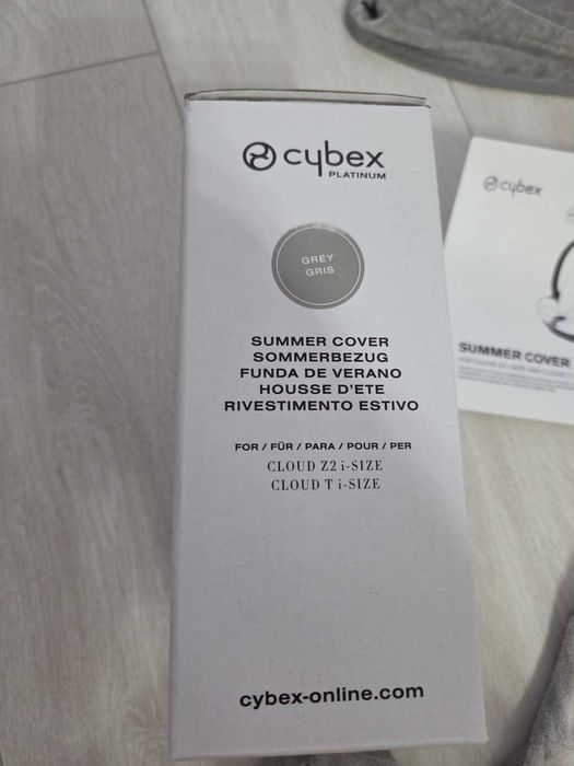 Husă de vară Cloud T i-Size Grey pentru scoica Cybex