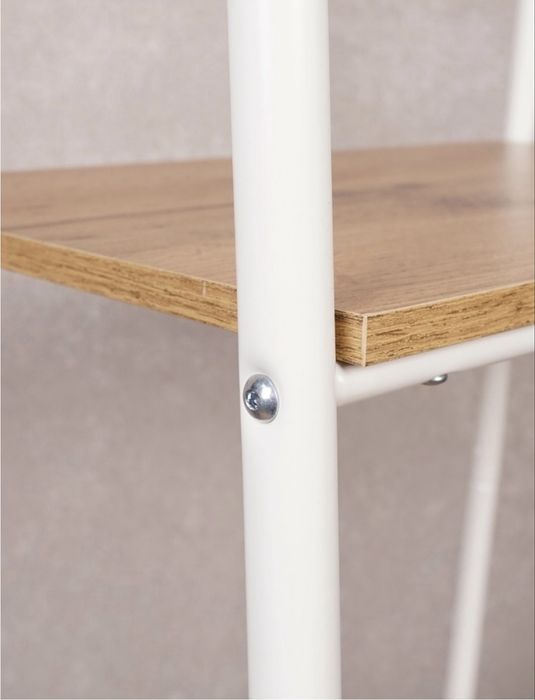 Напольная вешалка с полками для одежды