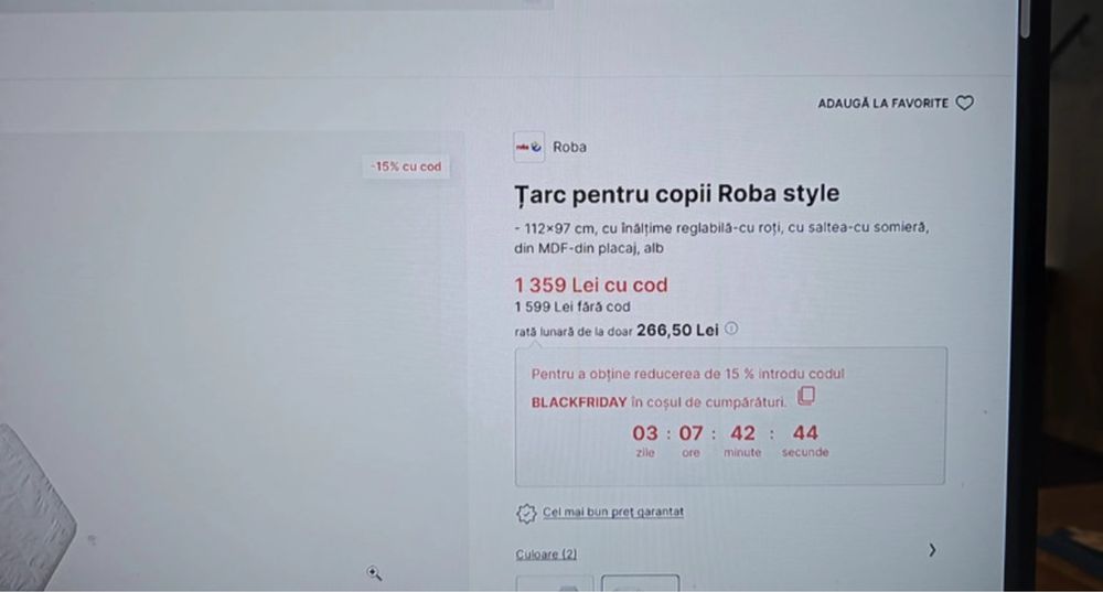 Patut bebelus cu protectie bare si saltea