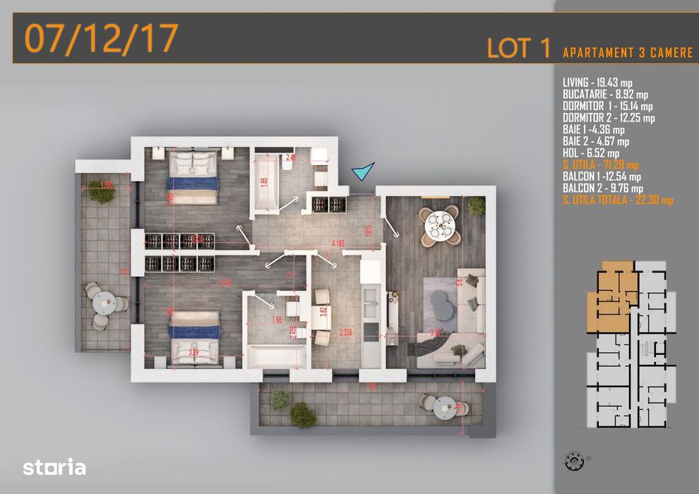 3 Camere - Gura Garlitei - Efy Residence - Metrou N. Teclu! — fotografia 1