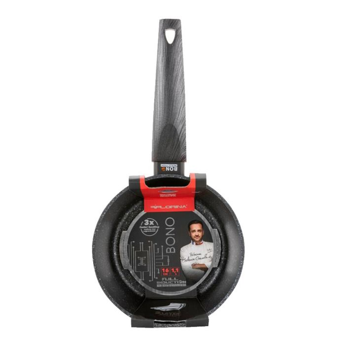 Cratita din aluminiu, cu invelis de marmura, 16cm, 1.1l, Bono, Florina