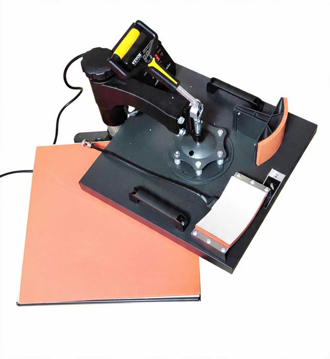 Presă Termică VEVOR MODEL MARE - 3 în 1 (38x38 cm) | Pentru Tricouri, Căni, Șepci - Doar probată - OCAZIE!