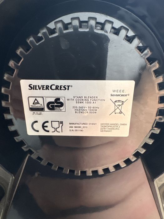 Blender si soup maker Silvercrest