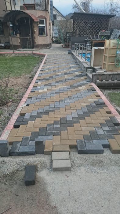 Укладка брусчатки