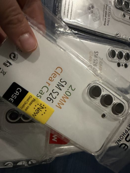 Samsung Galaxy S26 Ultra,S26+,S26 прозрачни силиконови гърбове