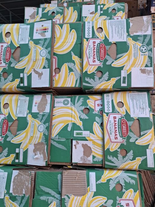 Банановые каробки в обьёме