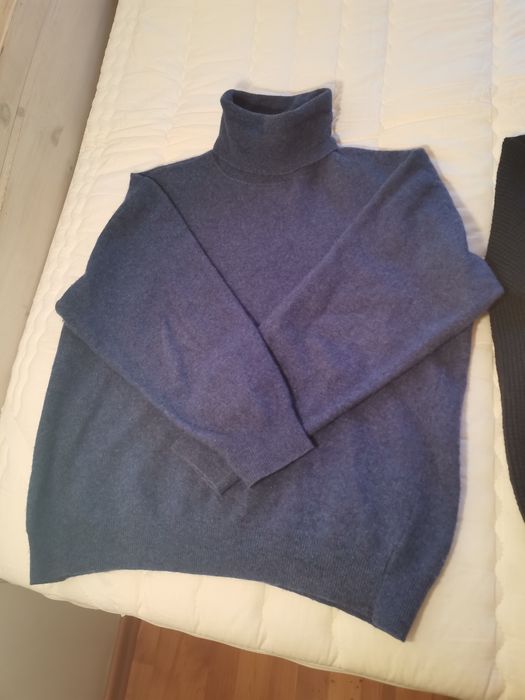 Pulovere S M lana merino casmir barbatesti