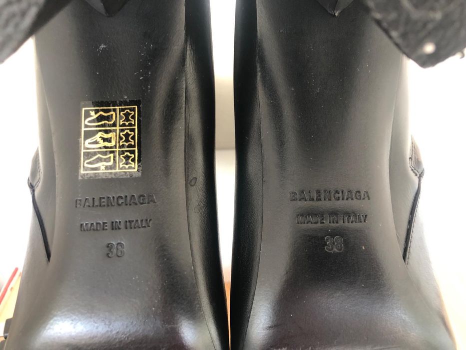 Естествена кожа оригинални Balenciaga женски боти