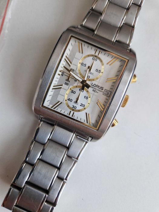 LORUS by Seiko, quartz chronograph, XL case 39 x 50mm, Japan, TOP!