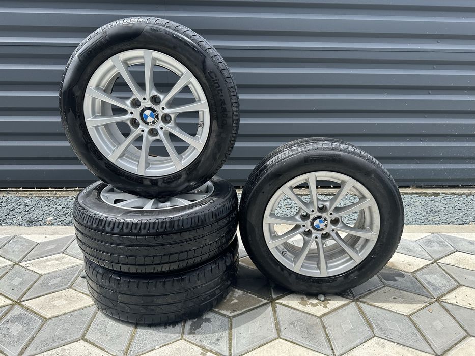 Jante aliaj BMW stile 390 V - Spoke 5 x 112 + cauciucuri 215 / 60 / R16 - 205 / 60 / r16 7 j - 6796236