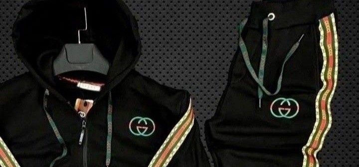 Trening barbati Gucci, sezonul rece, logo brodat/bumbac