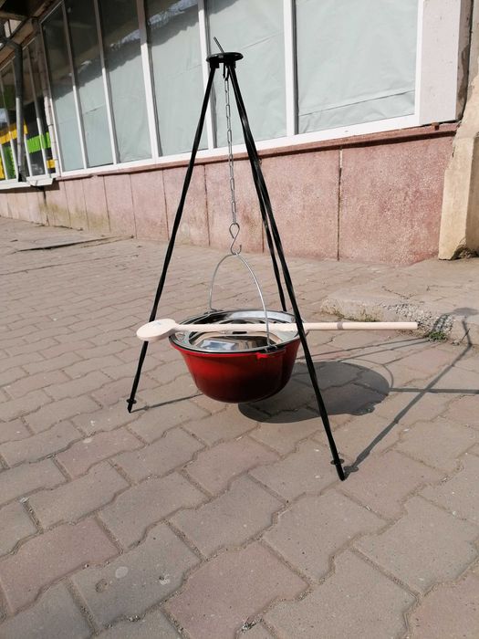 Ceaun fontă emailată 10.8 L capac Promo cu  capac inox  / 299  lei