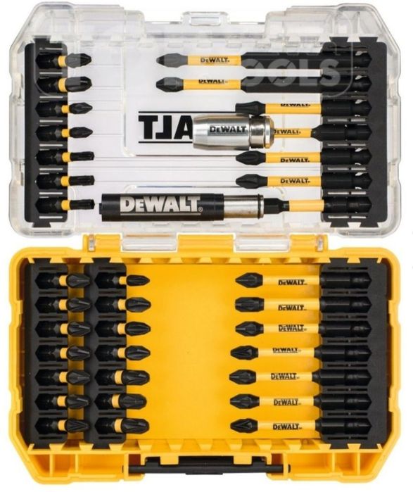 Комплект Битове и накрайници DeWALT 37 части с Куфар Органайзер