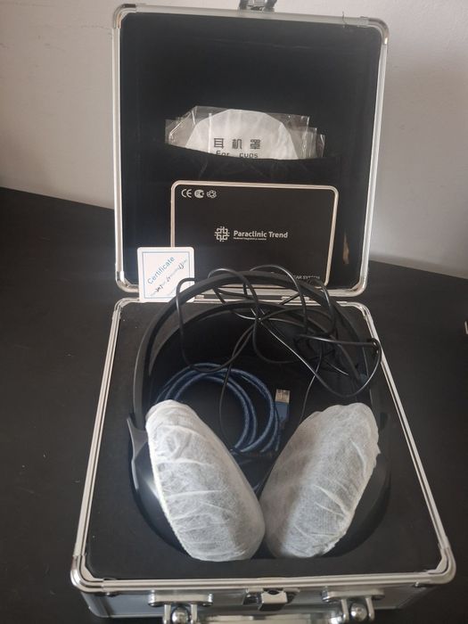 Sistem Căști Biofeedback / Biorezonanță Paraclinic Trend – Set Complet cu Geantă din Aluminiu