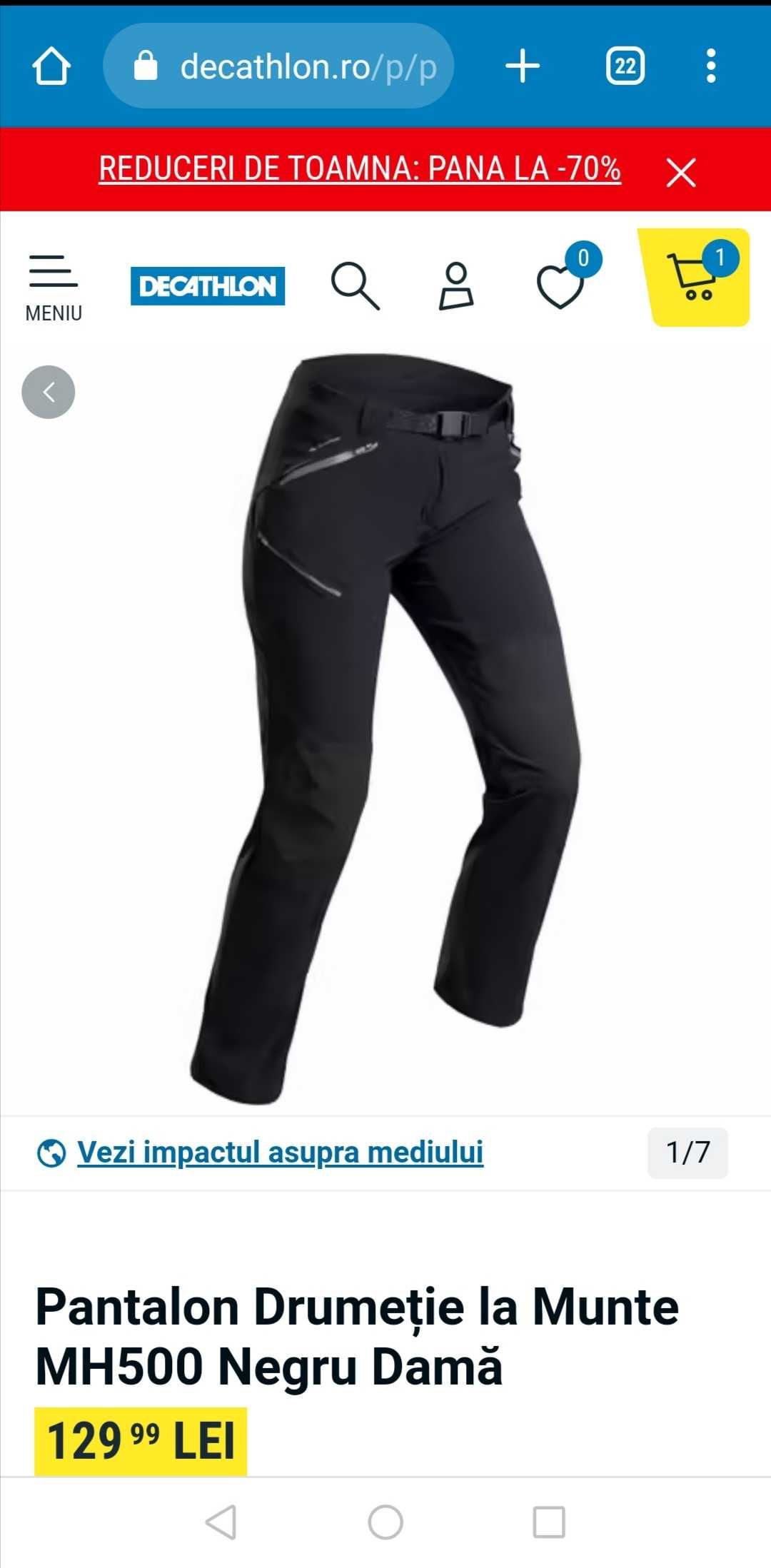 Pantalon discount pana decathlon