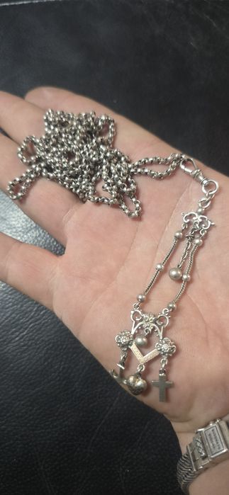 Lant ceas de buzunar argint cu aur Anglia