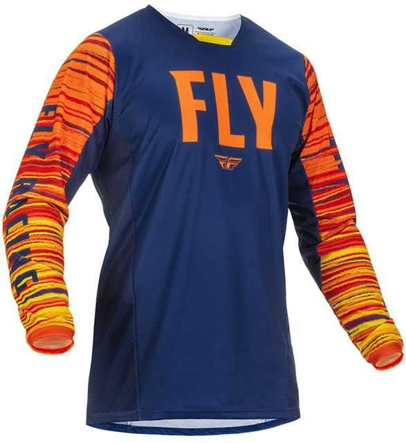 Fly Racing KINETIC WAVE MX NAVY ORANGE мотокрос екип крос ендуро