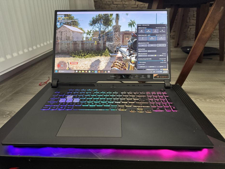 ASUS ROG Strix G17 | 17.3” 144Hz | Ryzen7 | RTX3050Ti | Оптимизиран!