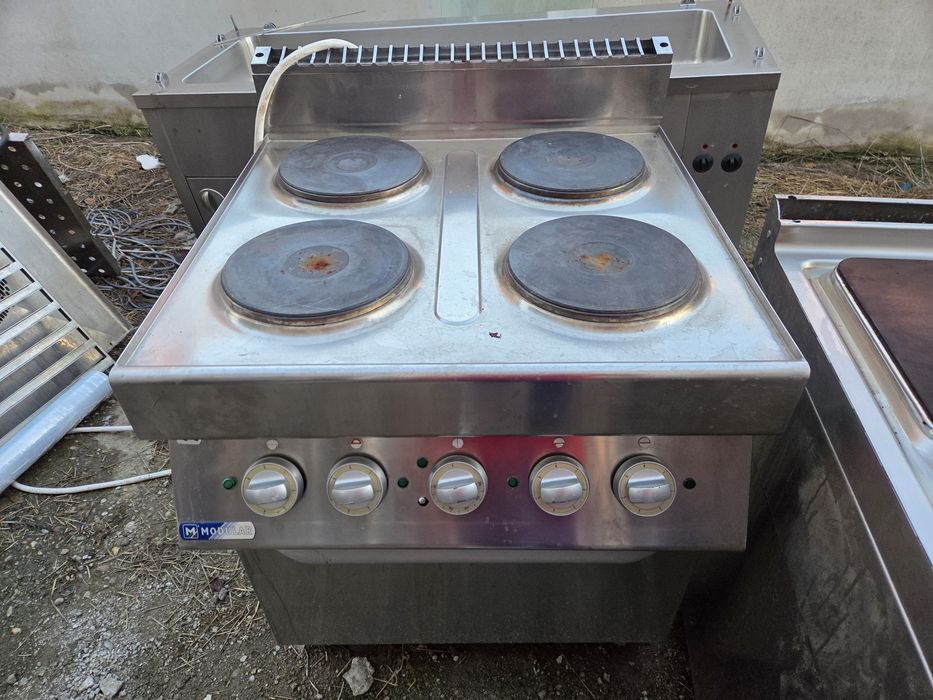Gratar gaz sau curent, de inox, de banc