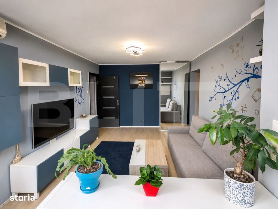 Apartament 2 camere, 45 mp, mobilat & utilat- 10 min pe jos de Spitalu