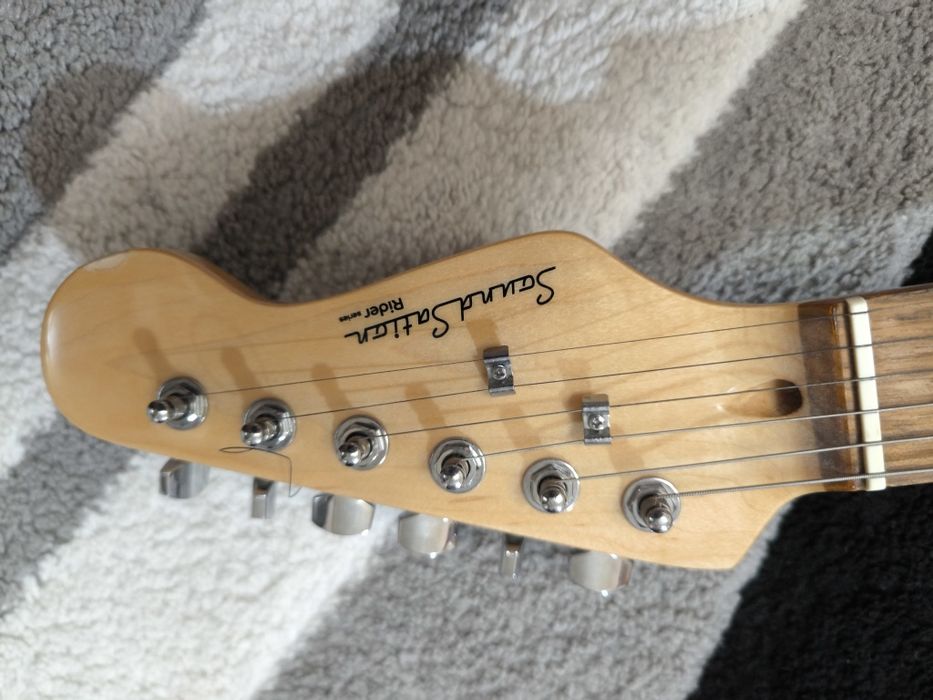 Черна електрическа китара RIDER-STD-S 6 струни TB