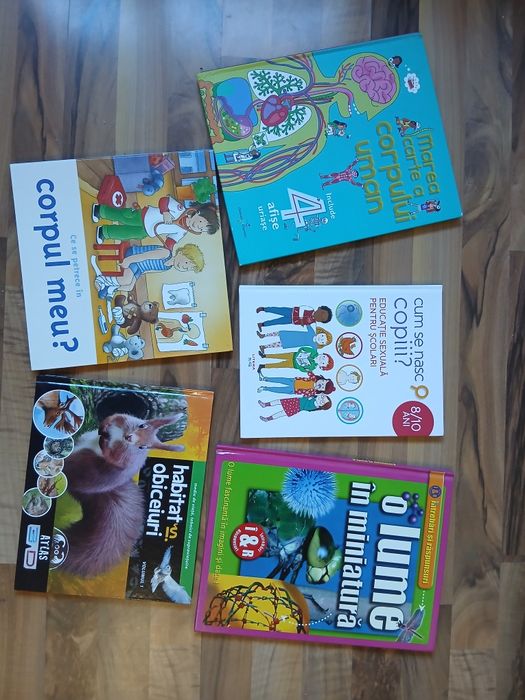 Pachet 5 cărți educative pentru copii – 70 lei (nu se vând separat)