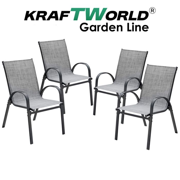 Градински Стол с Метална рамка и Дишащ