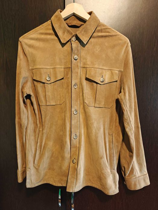 Camasa de piele intoarsa Massimo Dutti