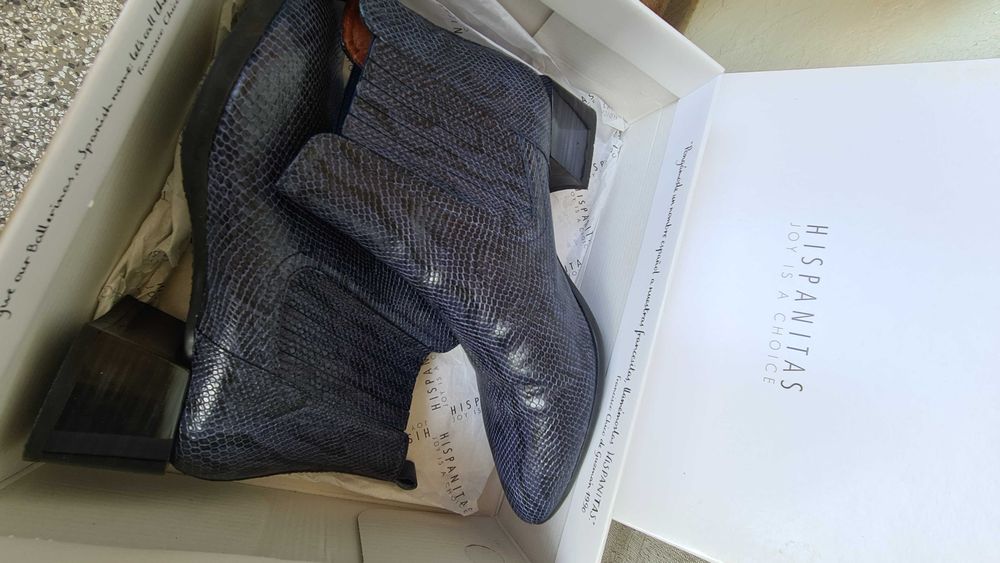 Боти Hispanitas, естествена кожа, сини, р.38