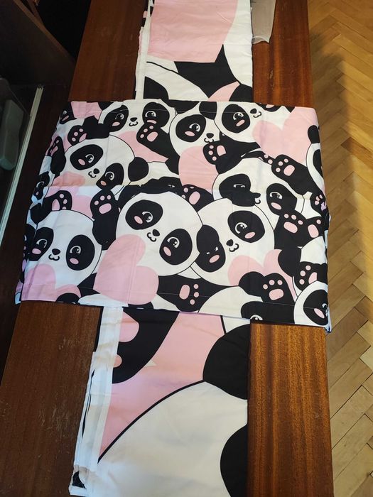 Комплект завивки от 3 части с принт на Анимационни Животни, Нов.