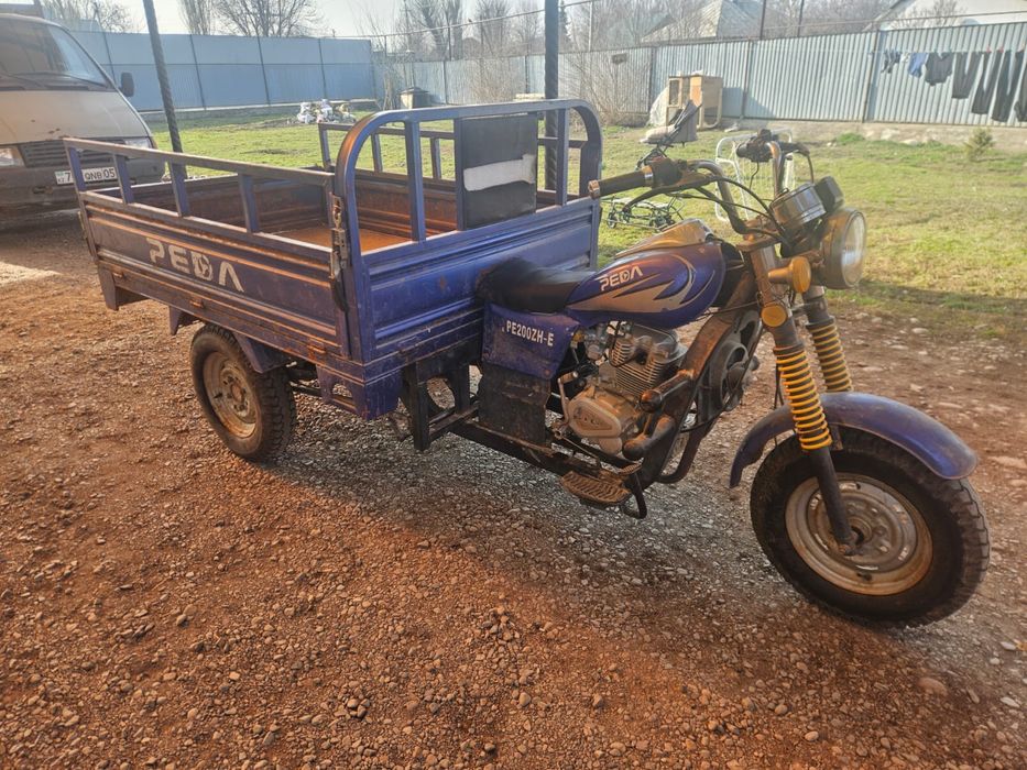 Трицикл бензиновый самосвал