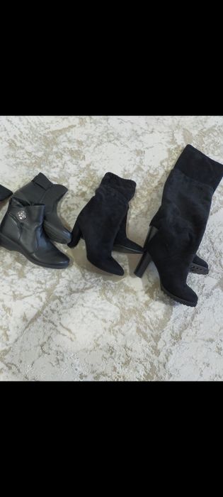 Ботинки сапоги кожаные