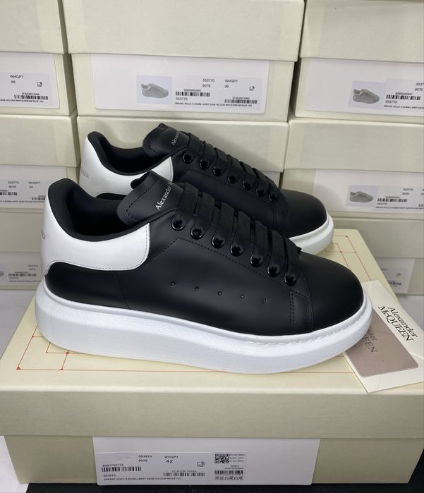 Alexander McQueen Negru Piele Full Box Marimi 41 42 43 44 45 46 Made Italy