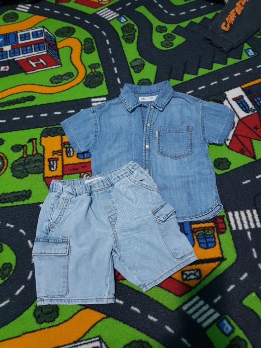 Camasa + pantaloni scurti Zara - 92 (2 ani)